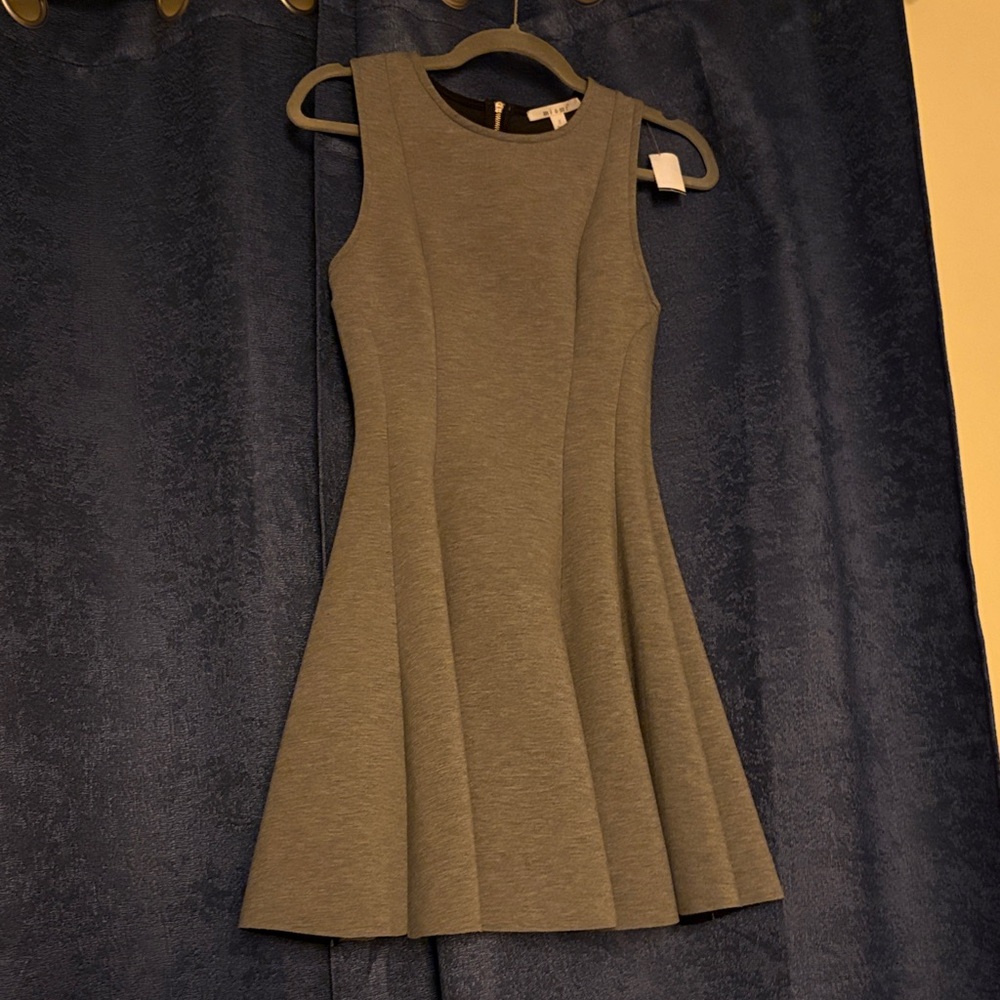 Miami Gray Sleeveless Mini Dress